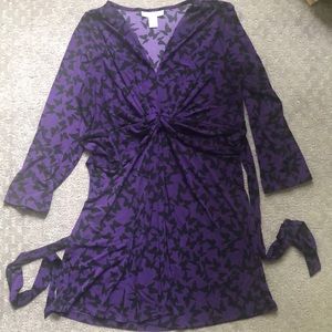 🦋 Motherhood Maternity tunic with tie-around